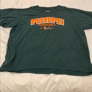 Miami hurricanes vintage shirt